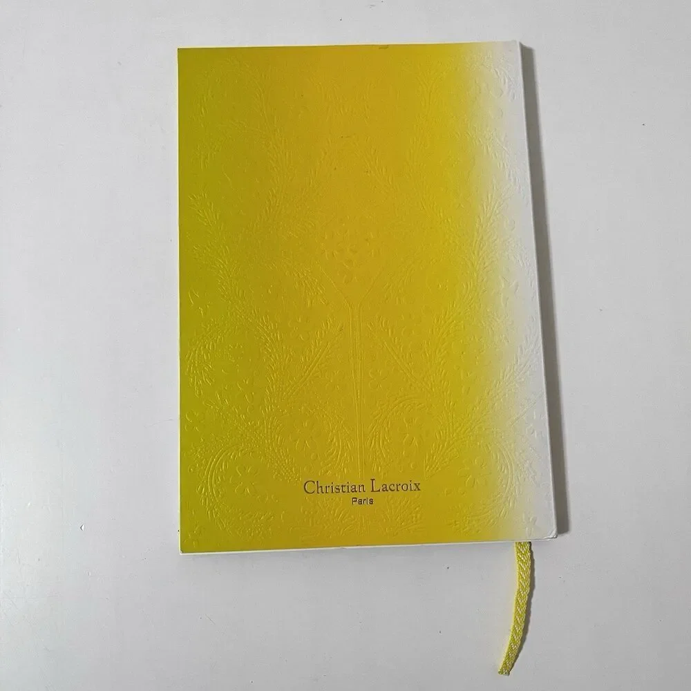 Christian Lacroix Premium Quality B5 Stylish Yellow Ombre Paseo Notebook 7 x 10